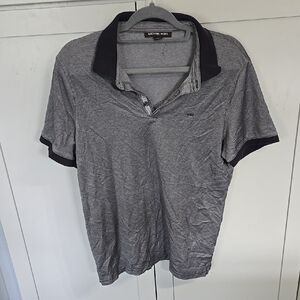 Michael Kors Gray Polo Shirt for Men Size M